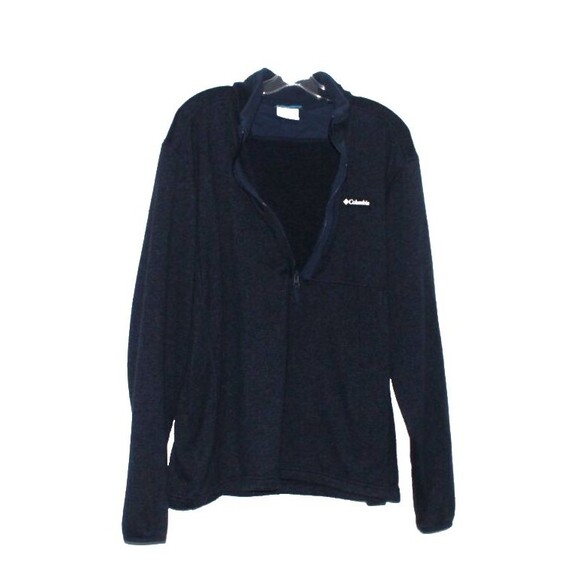 Columbia Sweater 1/4 Quarter Zip Pullover Blue Knit Men Size XL - Picture 3 of 6